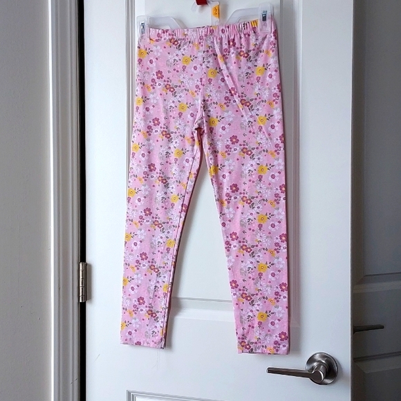 One Step Up pants medium pink with flower print - Picture 1 of 6